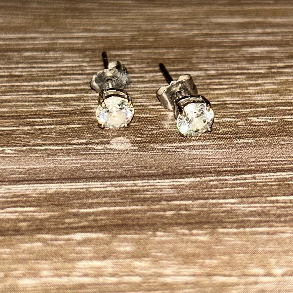 Swarovski Crystal Silver Stud Earrings